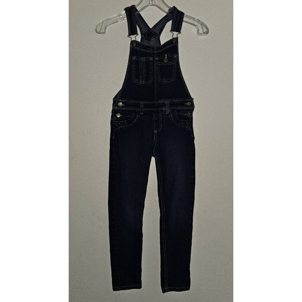 Jordache Blue Jean Denim Overalls Girl's Size Medium 7-8